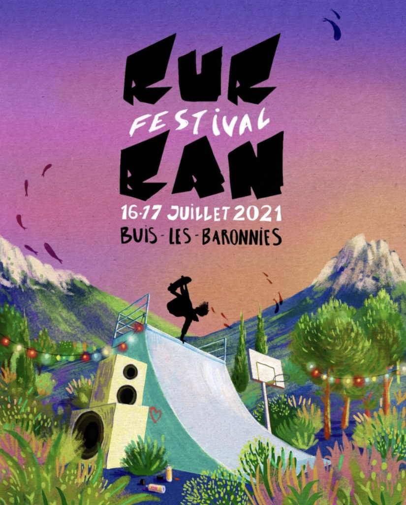 visual poster for Rurban festival by Luce rungette